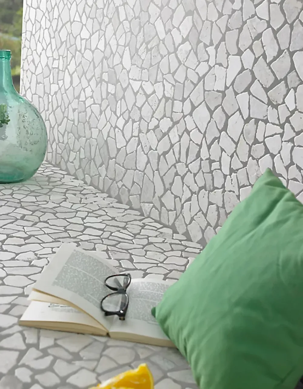 Pegane Mosaïque Pour Salle De Bains|Mosaïque Pour Douche<Carrelage de mosaïque (Boite de 1m²)/ Plaque mosaïque mur et sol en marbre naturel coloris blanc - 30 x 30 cm