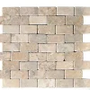 Pegane Carrelage de mosaïque/Plaque mosaïque mur et sol en marbre naturel coloris beige mat - 30 x 30 cm- Mosaïque Pour Wc|Mosaïque Pour Pièce À Vivre