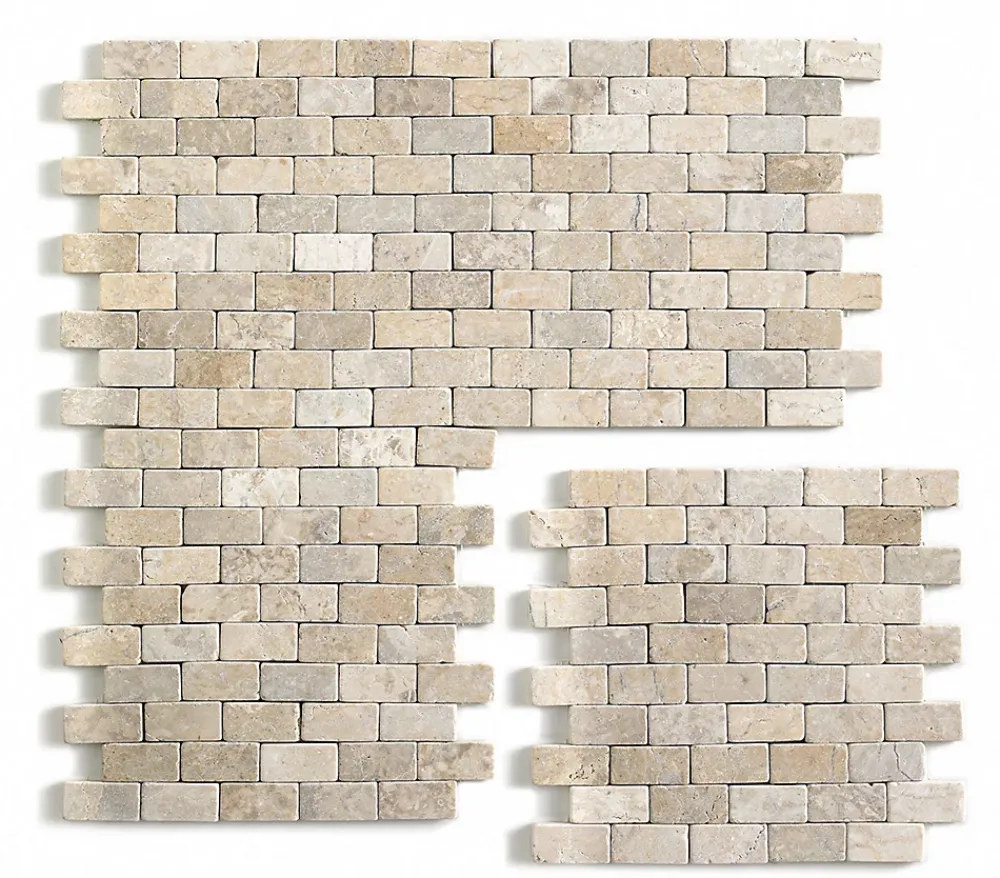 Pegane Carrelage de mosaïque/Plaque mosaïque mur et sol en marbre naturel coloris beige mat - 30 x 30 cm- Mosaïque Pour Wc|Mosaïque Pour Pièce À Vivre