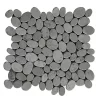 Pegane Carrelage de mosaïque/Plaque mosaïque mur et sol en marbre naturel coloris gris mat - 33 x 33 cm- Mosaïque|Mosaïque Pour Douche