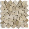 Pegane Mosaïque Pour Pièce À Vivre<Carrelage de mosaïque/Plaque mosaïque mur et sol en marbre naturel coloris marron - 30 x 30 cm