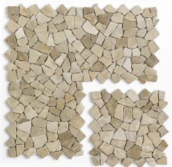 Pegane Mosaïque Pour Pièce À Vivre<Carrelage de mosaïque/Plaque mosaïque mur et sol en marbre naturel coloris marron - 30 x 30 cm