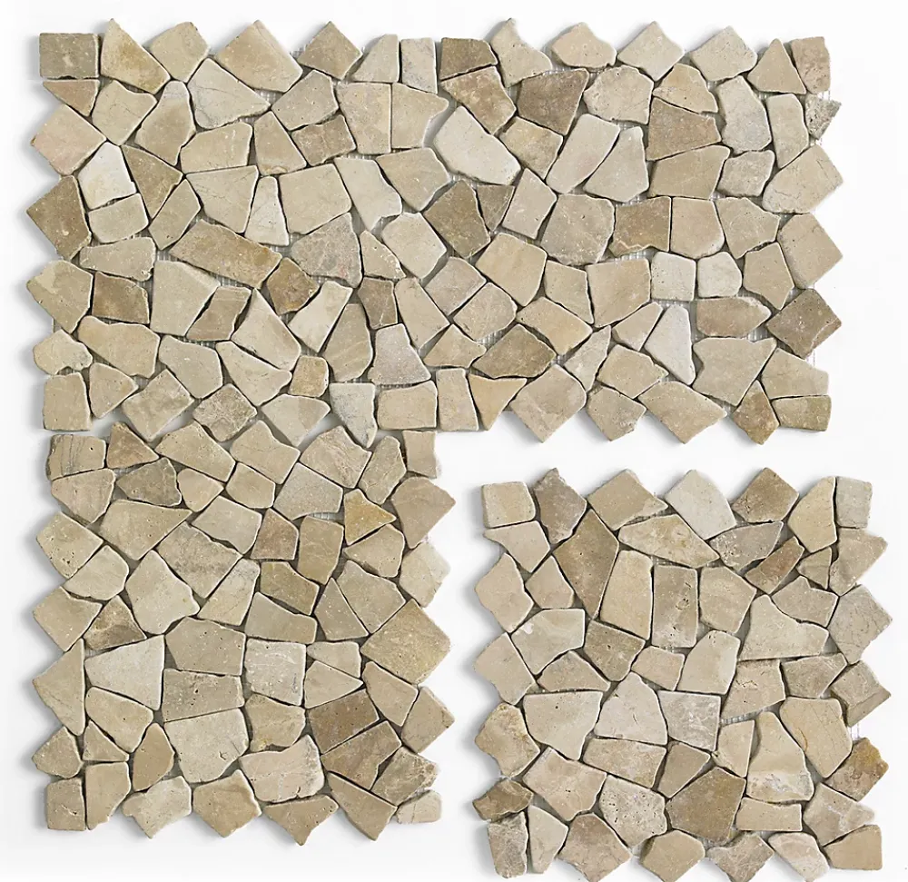 Pegane Mosaïque Pour Pièce À Vivre<Carrelage de mosaïque/Plaque mosaïque mur et sol en marbre naturel coloris marron - 30 x 30 cm
