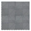 MonsterShop Carrelage de Sol Ventilé Pour Garage x225 Avec Bordure (Gris)- Dalle Pvc Garage