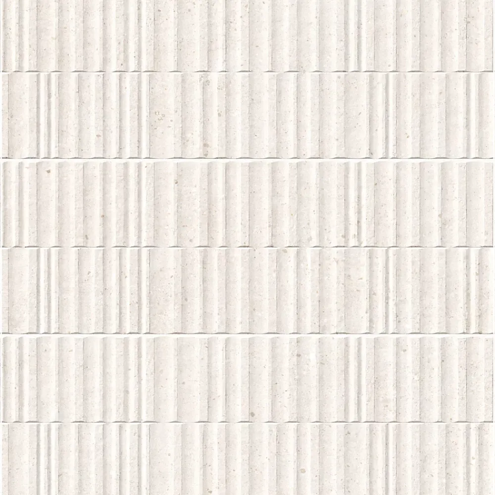 Ro'Ma Carrelage Carrelage effet Béton 3D Beige Estria 100x33,3x0,98 cm Arvelis - Mur intérieur -- Carrelage Mural Effet Béton