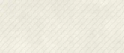 Ro'Ma Carrelage Carrelage effet Béton 3D Blanc Sable Circles 120x50x1 cm Mat Stavira - Mur intérieur (vendu par carton de 1,8 m²) - RO'MA CARRELAG- Carrelage Mural Effet Béton