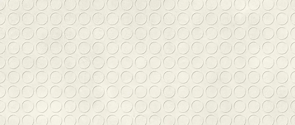 Ro'Ma Carrelage Carrelage effet Béton 3D Blanc Sable Circles 120x50x1 cm Mat Stavira - Mur intérieur (vendu par carton de 1,8 m²) - RO'MA CARRELAG- Carrelage Mural Effet Béton