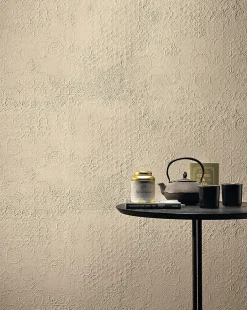 Ro'Ma Carrelage Carrelage effet Béton 3D Blanc Minéral Moon 120x50x0,85 cm Mat Benzaro - Mur intérieur (vendu par carton de 1,8 m²) - RO'MA CARREL- Carrelage Mural Effet Béton