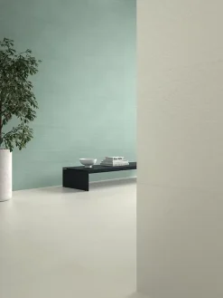 Ro'Ma Carrelage Carrelage effet Béton 3D Blanc Lin Organic 120x50x0,85 cm Mat Cortivo - Mur intérieur (vendu par carton de 1,8 m²) - RO'MA CARRELA- Carrelage Mural Effet Béton