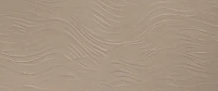 Ro'Ma Carrelage Carrelage effet Béton 3D Brun Sable Onda 120x50x0,85 cm Mat Benzaro - Mur intérieur (vendu par carton de 1,8 m²) -- Carrelage Mural Effet Béton