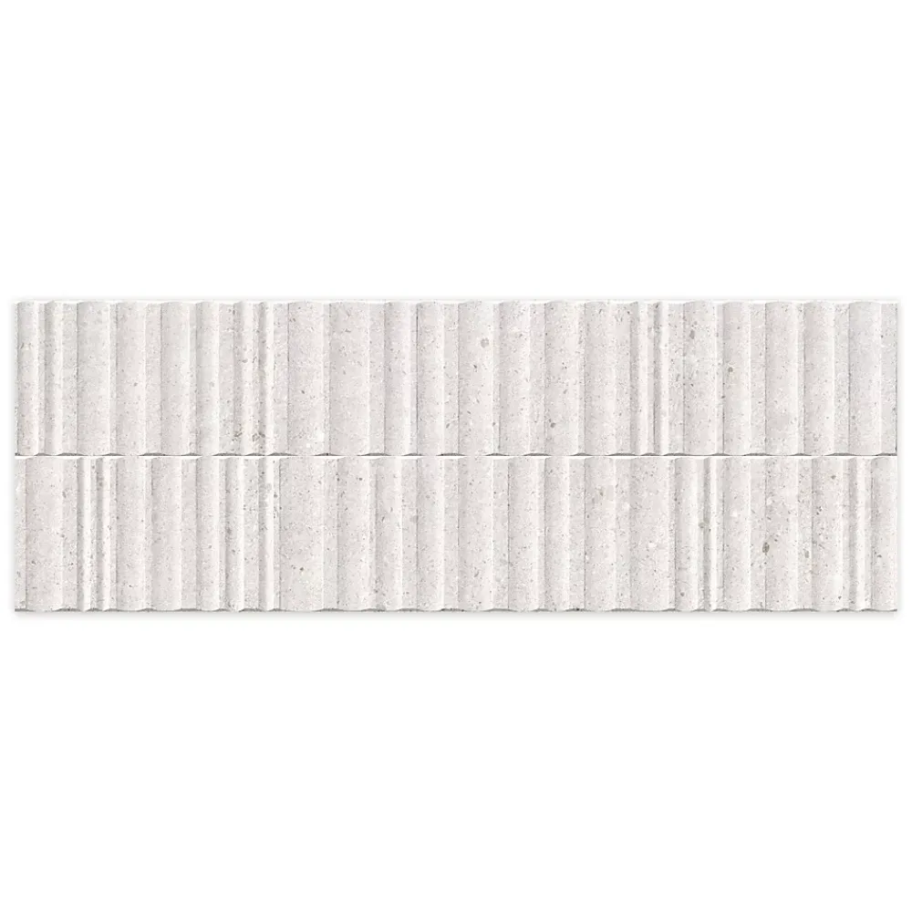 Ro'Ma Carrelage Carrelage Mural Effet Béton<Carrelage effet Béton 3D Gris Silver Estria 100x33,3x0,98 cm Arvelis - Mur intérieur -