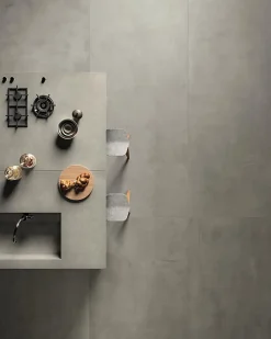 Ro'Ma Carrelage Carrelage Mural Effet Béton<Carrelage effet Béton Gris Cendré 240x120x0,9 cm Mat Gravino - Mur intérieur (vendu par carton de 2,88 m²) -