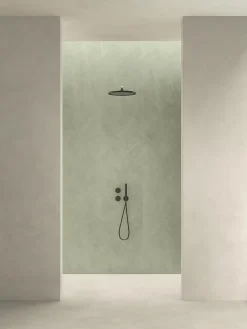 Ro'Ma Carrelage Carrelage effet Béton Vert Lichen 120x50x0,85 cm Mat Stavira - Mur intérieur (vendu par carton de 1,8 m²) -- Carrelage Mural Effet Béton