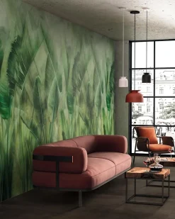 Ro'Ma Carrelage Carrelage Mural Effet Béton<Carrelage effet Béton Vert Jungle Modèle B 278x120x0,6 cm Mat Vetrano - Mur intérieur (vendu par carton de 3,336 m²) - RO'MA CARRE