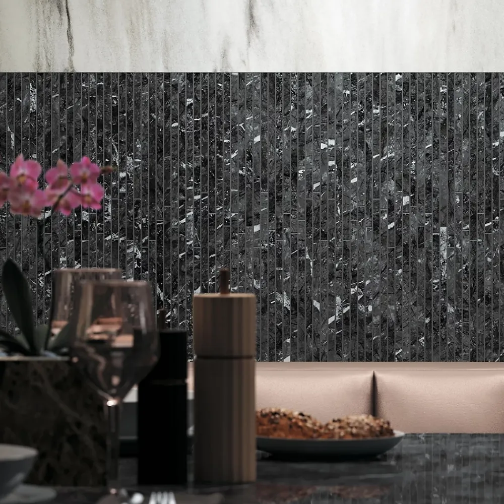 Ro'Ma Carrelage Carrelage Mural Effet Marbre<Carrelage effet Marbre Blanc Aurora 278x120x0,6 cm Brillant Magnaro - Mur intérieur (vendu par carton de 3,336 m²) - RO'MA CARRELA