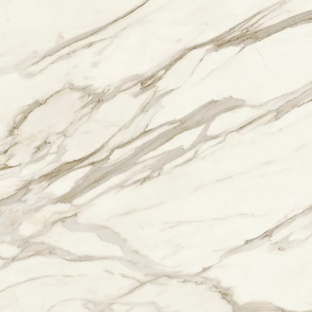 Ro'Ma Carrelage Carrelage effet Marbre Blanc Calacatta Sublime 120x120x0,9 cm Velours Orsiano - Sol et mur intérieur (vendu par carton de 2,88 m²)- Carrelage Sol Effet Marbre