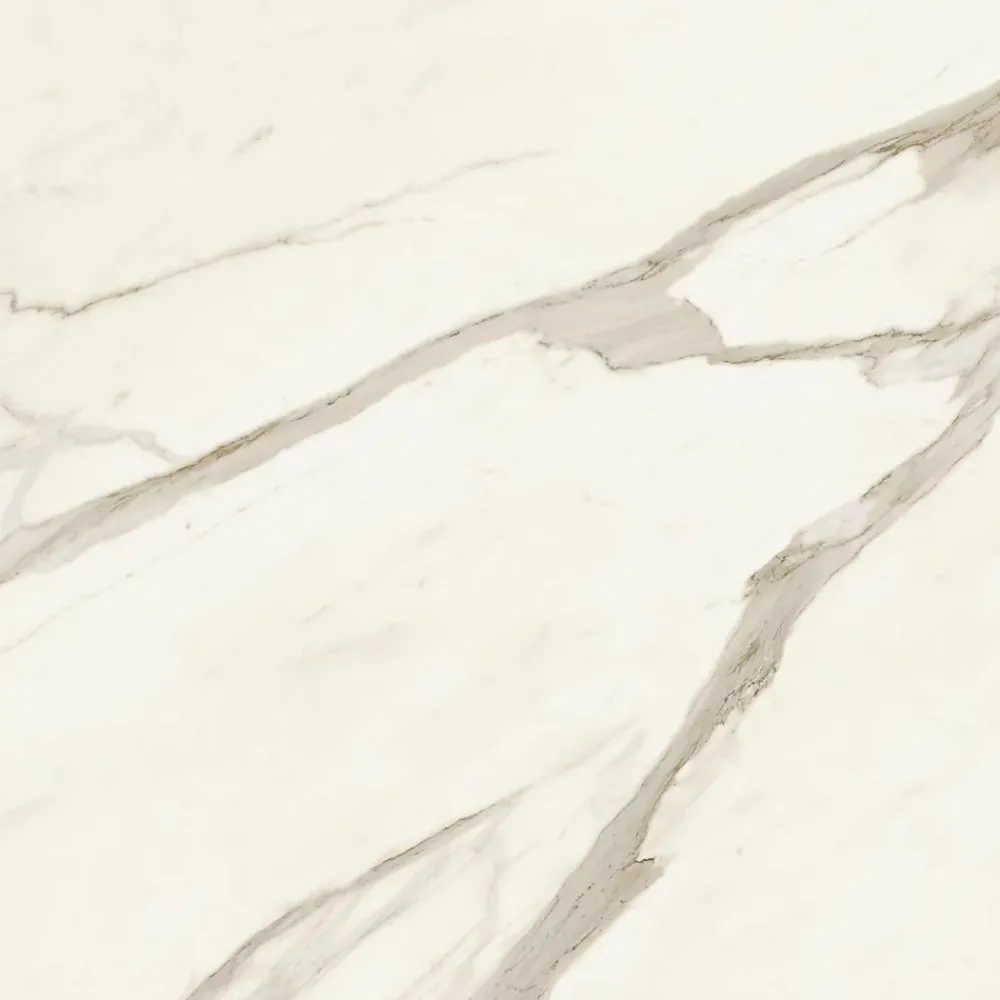 Ro'Ma Carrelage Carrelage effet Marbre Blanc Calacatta Sublime 120x120x0,9 cm Velours Orsiano - Sol et mur intérieur (vendu par carton de 2,88 m²)- Carrelage Sol Effet Marbre