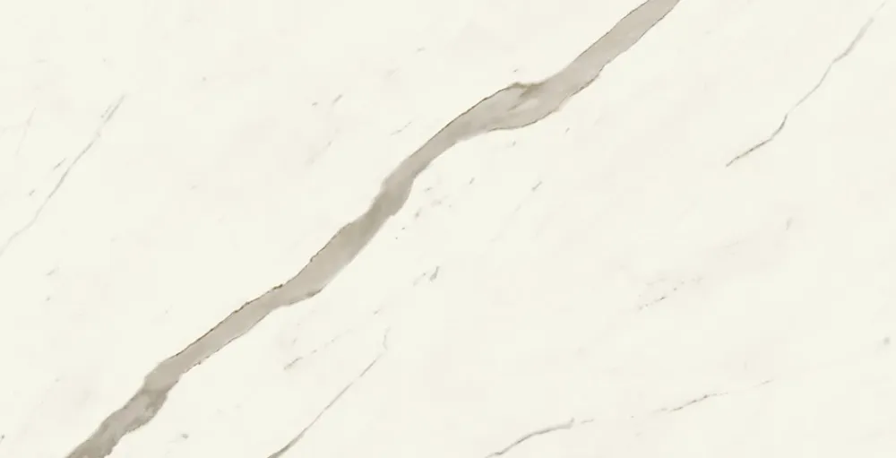 Ro'Ma Carrelage Carrelage effet Marbre Blanc Calacatta Alba 150x75x0,9 cm Brillant Montira - Sol et mur intérieur (vendu par carton de 2,25 m²) -- Carrelage Sol Effet Marbre