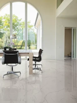 Ro'Ma Carrelage Carrelage Mural Effet Marbre<Carrelage effet Marbre Blanc Calacatta Extra 278x120x0,6 cm Brillant Clarenza - Mur intérieur (vendu par carton de 3,336 m²) - RO'