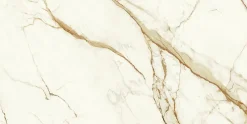 Ro'Ma Carrelage Carrelage Mural Effet Marbre<Carrelage effet Marbre Blanc Calacatta Supreme 240x120x0,9 cm Brillant Faventa - Mur intérieur (vendu par carton de 2,88 m²) - RO'