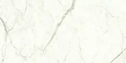 Ro'Ma Carrelage Carrelage Mural Pour Douche<Carrelage effet Marbre Blanc Calacatta Prima 240x120x0,9 cm Brillant Faventa - Mur intérieur (vendu par carton de 2,88 m²) - RO'MA