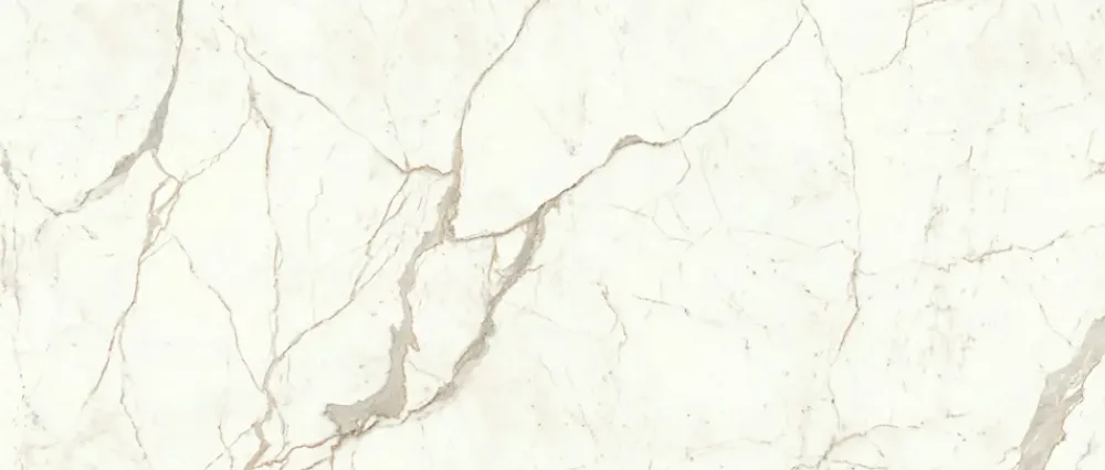 Ro'Ma Carrelage Carrelage effet Marbre Blanc Calacatta Prima 278x120x0,6 cm Silk Faventa - Mur intérieur (vendu par carton de 3,336 m²) - RO'MA CA- Carrelage Mural Effet Marbre