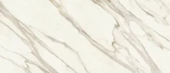 Ro'Ma Carrelage Carrelage effet Marbre Blanc Calacatta Sublime 278x120x0,6 cm Brillant Orsiano - Mur intérieur (vendu par carton de 3,336 m²) - RO- Carrelage Mural Effet Marbre