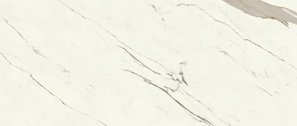 Ro'Ma Carrelage Carrelage Mural Pour Pièce À Vivre<Carrelage effet Marbre Blanc Calacatta Alba 278x120x0,6 cm Brillant Montira - Mur intérieur (vendu par carton de 3,336 m²) - RO'MA