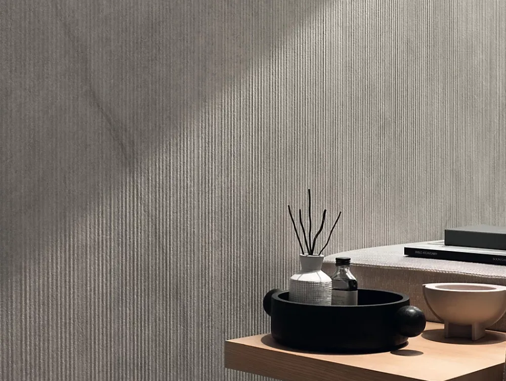 Ro'Ma Carrelage Carrelage effet Marbre 3D Gris Royal Claw 120x50x0,85 cm Mat Venerio - Mur intérieur (vendu par carton de 1,8 m²) - RO'MA CARRELAG- Carrelage Mural Effet Marbre