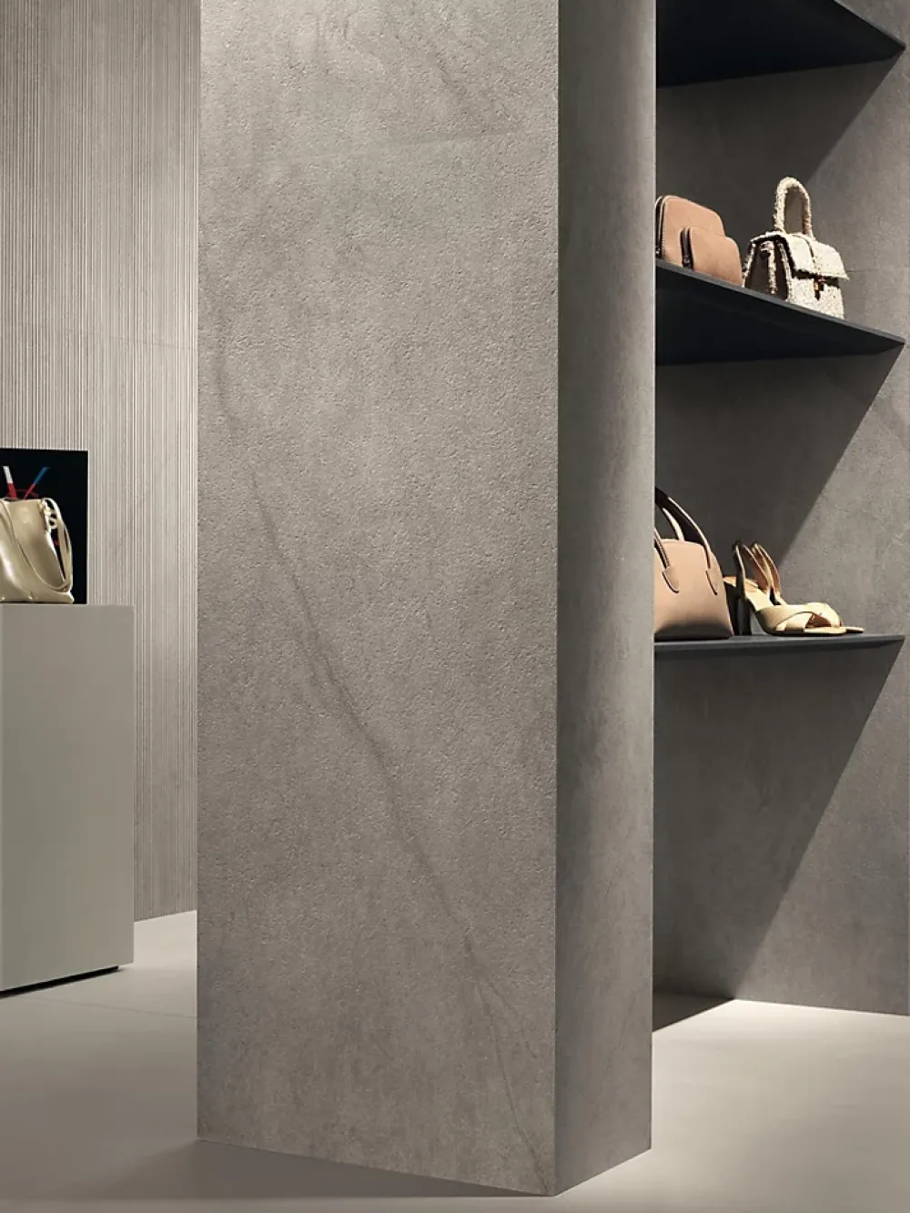 Ro'Ma Carrelage Carrelage effet Marbre 3D Gris Royal Claw 120x50x0,85 cm Mat Venerio - Mur intérieur (vendu par carton de 1,8 m²) - RO'MA CARRELAG- Carrelage Mural Effet Marbre