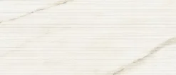 Ro'Ma Carrelage Carrelage effet Marbre 3D Blanc Calacatta Sublime Claw 120x50x0,85 cm Mat Venerio - Mur intérieur (vendu par carton de 1,8 m²) - R- Carrelage Mural Effet Marbre