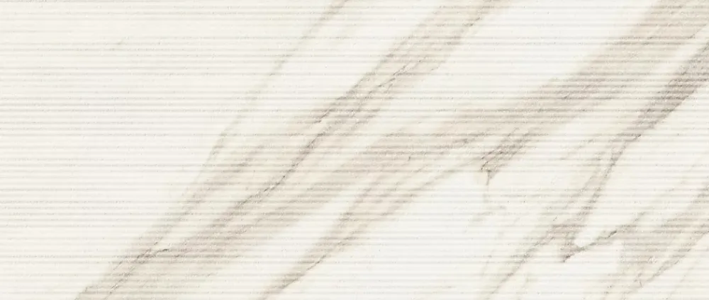 Ro'Ma Carrelage Carrelage effet Marbre 3D Blanc Calacatta Sublime Claw 120x50x0,85 cm Mat Venerio - Mur intérieur (vendu par carton de 1,8 m²) - R- Carrelage Mural Effet Marbre