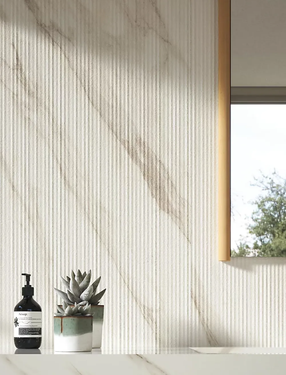 Ro'Ma Carrelage Carrelage effet Marbre 3D Blanc Calacatta Sublime Claw 120x50x0,85 cm Mat Venerio - Mur intérieur (vendu par carton de 1,8 m²) - R- Carrelage Mural Effet Marbre