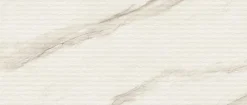 Ro'Ma Carrelage Carrelage effet Marbre 3D Blanc Calacatta Sublime Stripe 120x50x0,85 cm Mat Venerio - Mur intérieur (vendu par carton de 1,8 m²) -- Carrelage Mural Effet Marbre