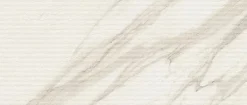 Ro'Ma Carrelage Carrelage effet Marbre 3D Blanc Calacatta Sublime Stripe 120x50x0,85 cm Mat Venerio - Mur intérieur (vendu par carton de 1,8 m²) -- Carrelage Mural Effet Marbre