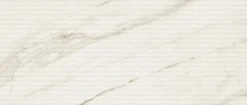 Ro'Ma Carrelage Carrelage effet Marbre 3D Blanc Calacatta Sublime Stripe 120x50x0,85 cm Mat Venerio - Mur intérieur (vendu par carton de 1,8 m²) -- Carrelage Mural Effet Marbre