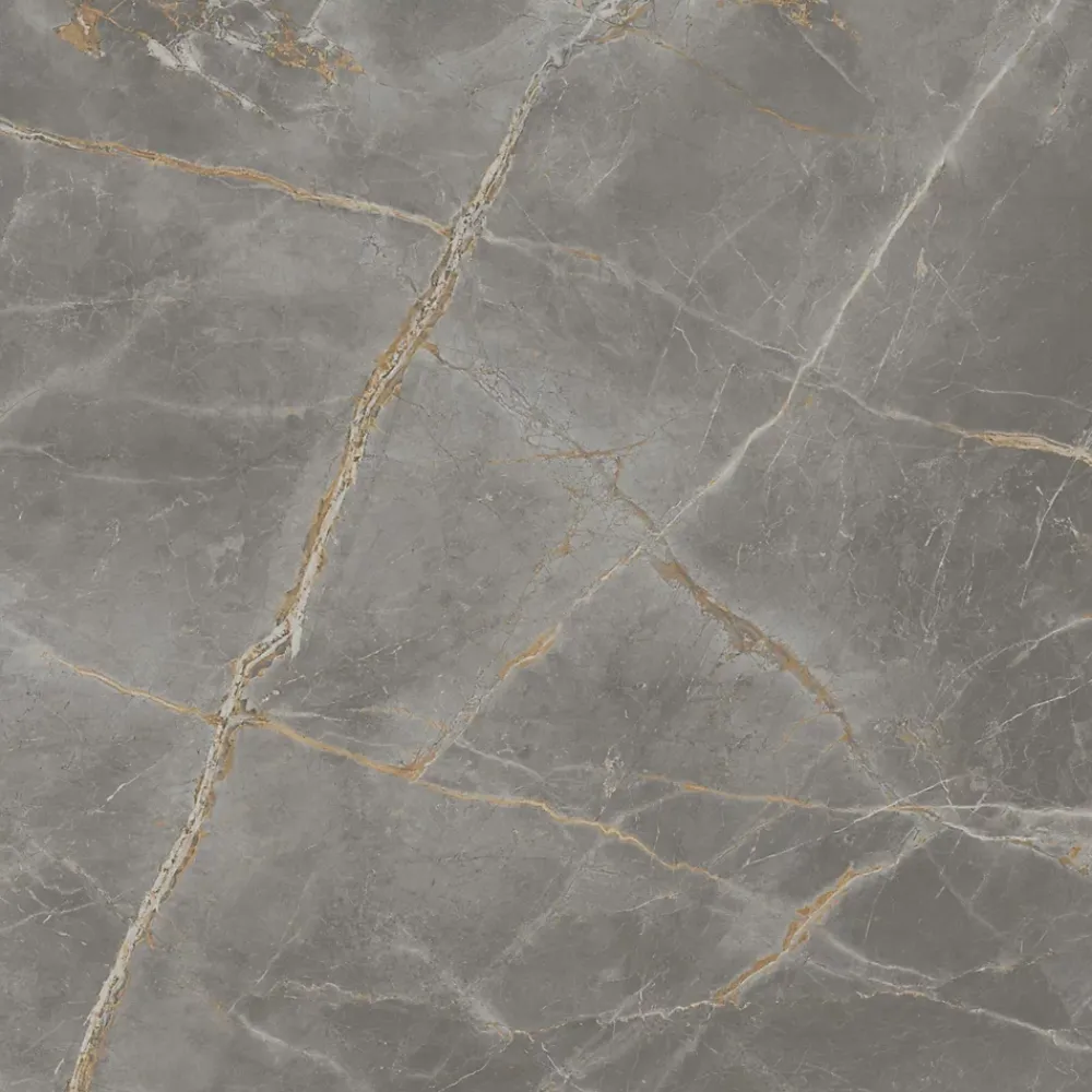 Ro'Ma Carrelage Carrelage effet Marbre Gris Titan 120x120x0,9 cm Brillant Montira - Sol et mur intérieur (vendu par carton de 2,88 m²) - RO'MA CAR- Carrelage Sol Pour Pièce À Vivre|Carrelage Sol Effet Marbre