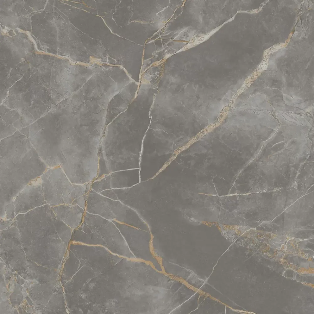 Ro'Ma Carrelage Carrelage effet Marbre Gris Titan 120x120x0,9 cm Silk Montira - Sol et mur intérieur (vendu par carton de 2,88 m²) - RO'MA CARRELA- Carrelage Sol Effet Marbre