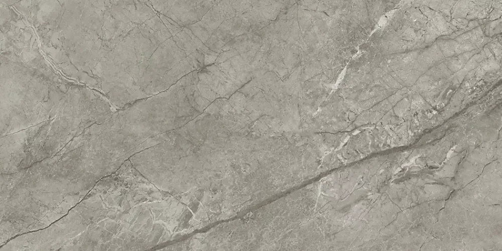 Ro'Ma Carrelage Carrelage effet Marbre Gris Royal 120x60x0,6 cm Brillant Orsiano - Sol et mur intérieur (vendu par carton de 2,16 m²) - RO'MA CARR- Carrelage Sol Effet Marbre