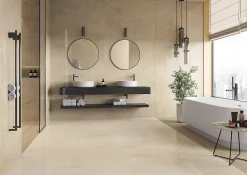 Ro'Ma Carrelage Carrelage Sol Effet Pierre<Carrelage effet Onyx Beige Albâtre 120x120x0,9 cm Brillant Nerolio - Sol et mur intérieur (vendu par carton de 2,88 m²) - RO'MA CA
