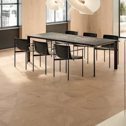 Ro'Ma Carrelage Carrelage effet Parquet Bois Chêne Rovere Etoile 120x120x0,9 cm Mat Cedrano - Sol et mur intérieur (vendu par carton de 2,88 m²) -- Carrelage Sol Effet Bois