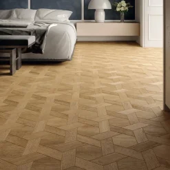 Ro'Ma Carrelage Carrelage effet Parquet Bois Chêne Brut Mix 40x34,6x0,95 cm Mat Lorenta - Sol et mur intérieur (vendu par carton de 0,83 m²) - RO'- Carrelage Sol Effet Bois