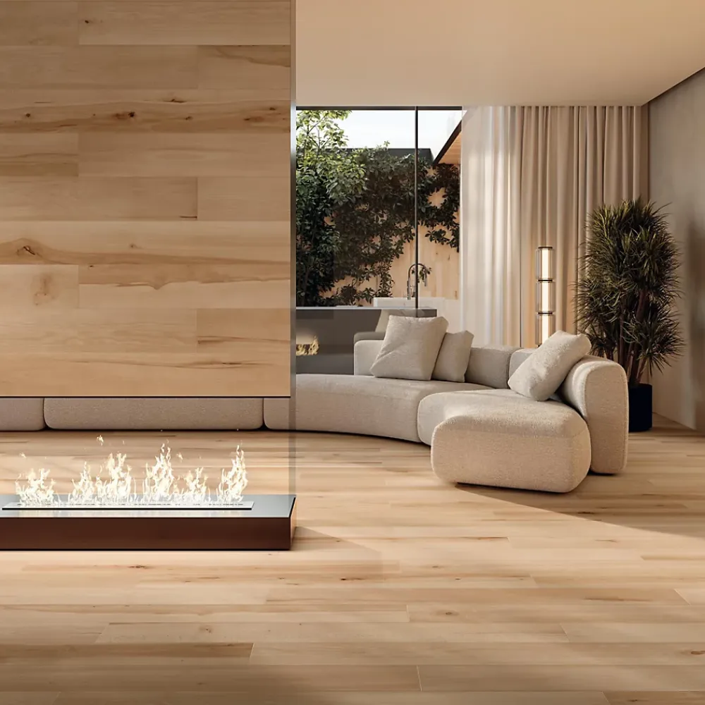 Ro'Ma Carrelage Carrelage Sol Effet Bois<Carrelage effet Parquet Bois Hêtre Natural 150x18,5x0,9 cm Mat Rivaro - Sol et mur intérieur (vendu par carton de 1,11 m²) - RO'MA
