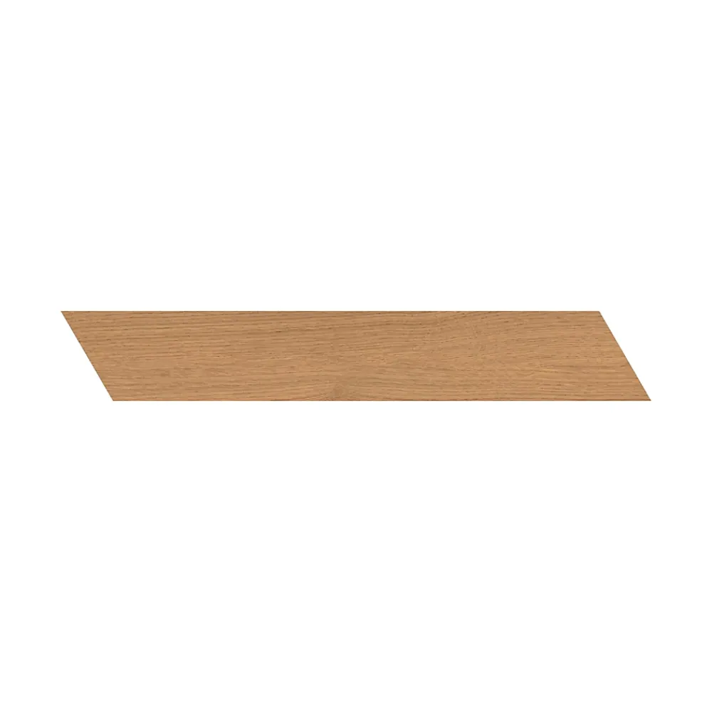 Ro'Ma Carrelage Carrelage effet Parquet Bois Chêne Cannella Chevron Pointe de Hongrie 45x7,5x0,9 cm Mat Cedrano - Sol et mur intérieur (vendu par- Carrelage Sol Effet Bois