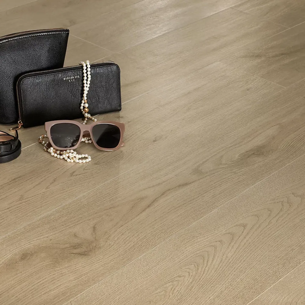 Ro'Ma Carrelage Carrelage effet Parquet Bois Chêne Cendré Pure 150x18,5x0,9 cm Mat Forenza - Sol et mur intérieur (vendu par carton de 1,11 m²) -- Carrelage Sol Effet Bois