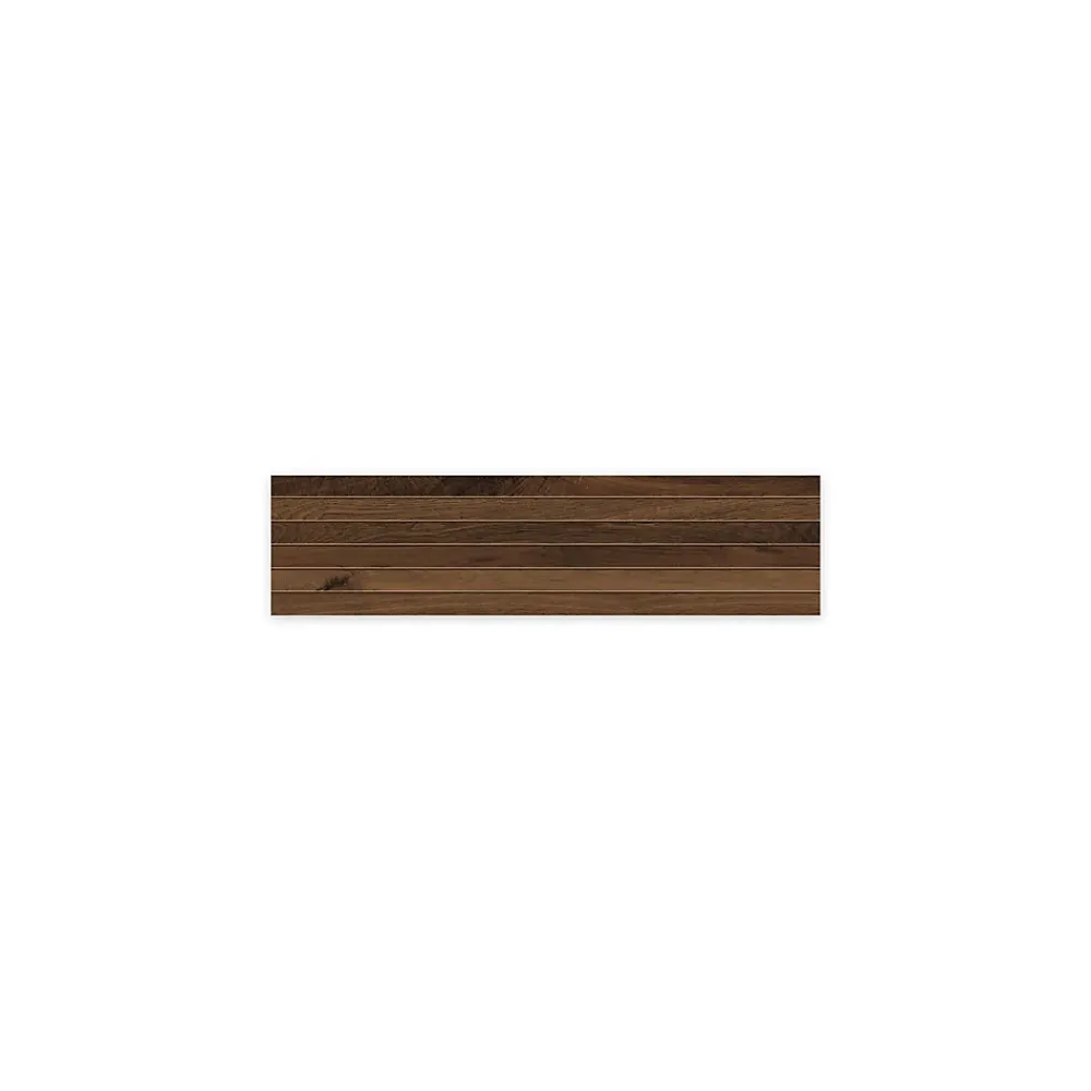 Ro'Ma Carrelage Carrelage effet Parquet Bois Chêne Cuir Stripe 75x18,5x0,9 cm Mat Lorenta - Sol et mur intérieur (vendu par carton de 0,555 m²) -- Carrelage Sol Effet Bois