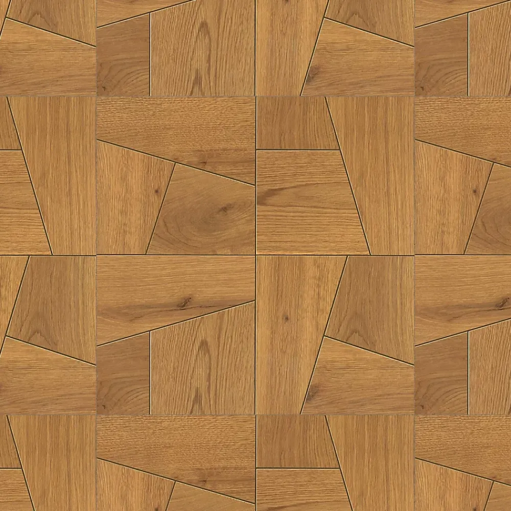 Ro'Ma Carrelage Carrelage effet Parquet Bois Chêne Caramel Quadra 56,1x56,1x0,95 cm Mat Bravino - Sol et mur intérieur (vendu par carton de 0,629- Carrelage Sol Effet Bois