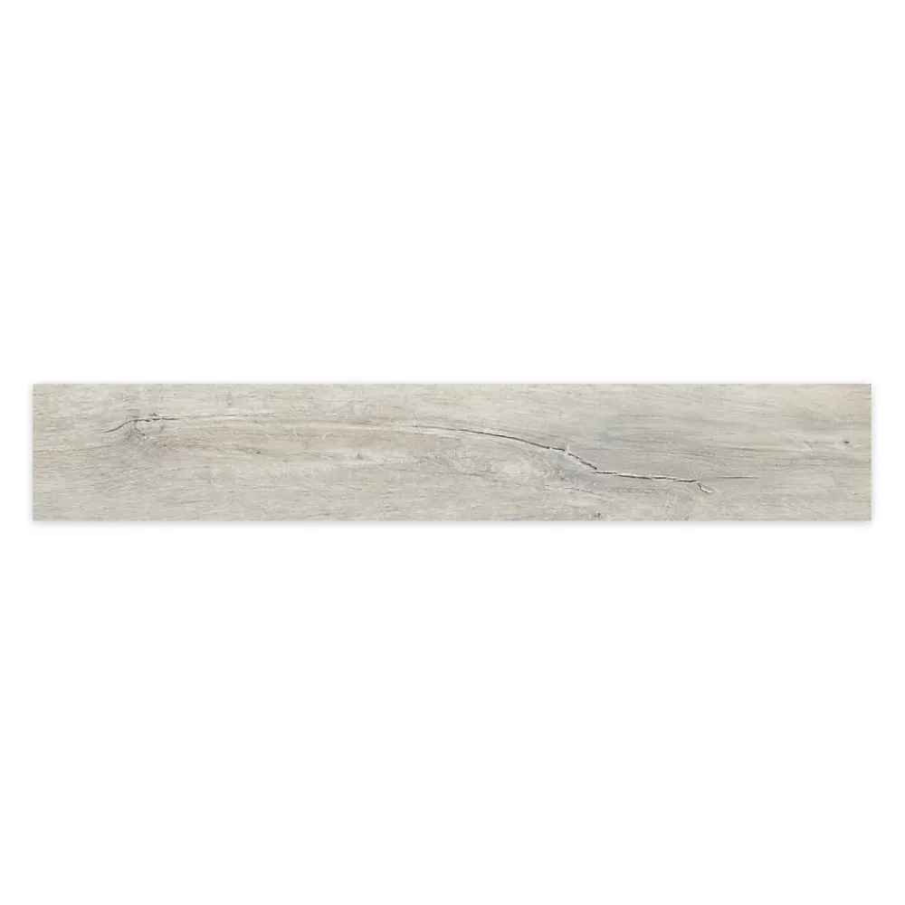 Ro'Ma Carrelage Carrelage effet Parquet Bois Gris Brume 121x19,5x0,9 cm In&Out Lunerol - Sol et mur intérieur et Sol extérieur -- Carrelage Sol Effet Bois