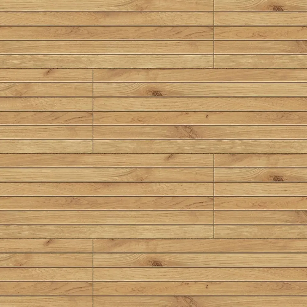 Ro'Ma Carrelage Carrelage effet Parquet Bois Chêne Brun Stripe 75x18,5x0,9 cm Mat Bravino - Sol et mur intérieur (vendu par carton de 0,555 m²) -- Carrelage Sol Effet Bois