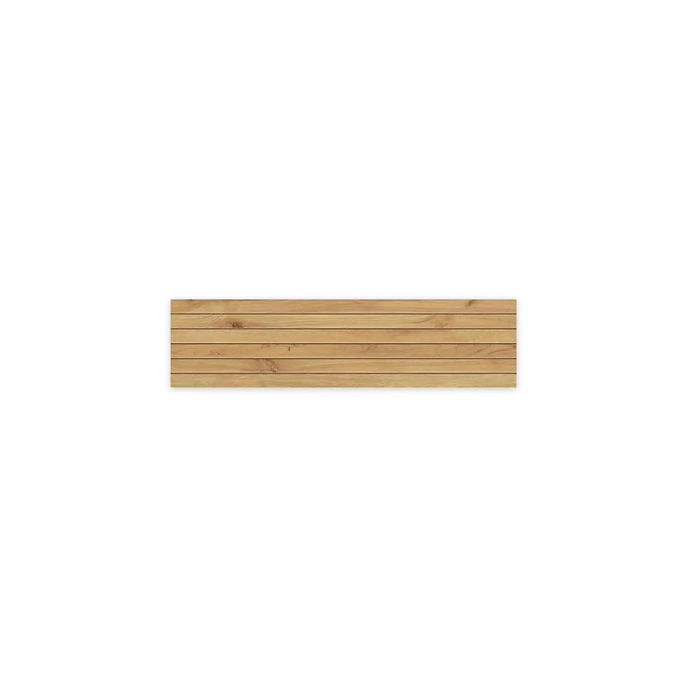 Ro'Ma Carrelage Carrelage effet Parquet Bois Chêne Brun Stripe 75x18,5x0,9 cm Mat Bravino - Sol et mur intérieur (vendu par carton de 0,555 m²) -- Carrelage Sol Effet Bois